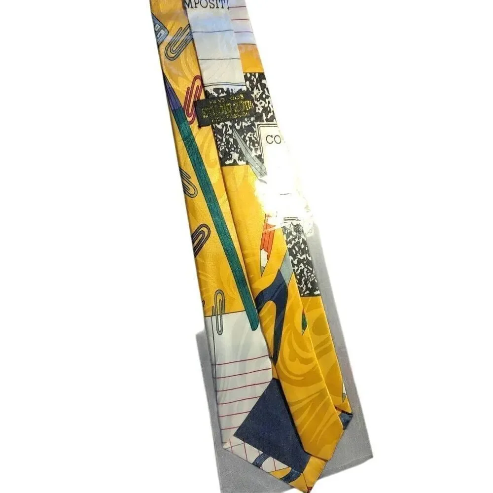 Rare Vintage Handmade Tie by Studio 2001 Teachers Pet